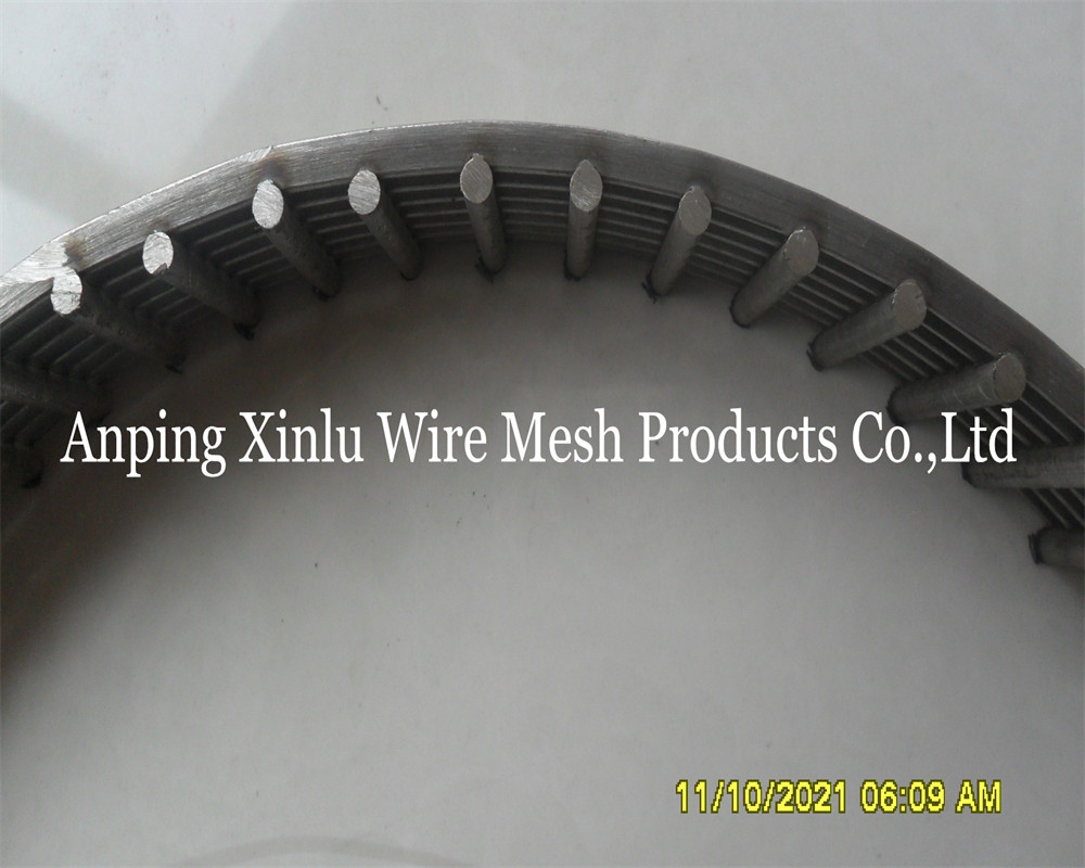 High Temperature Stainless Steel304 Profile Wire Screen Pipe with External Circumferential Inverted Wire and Axial Inter