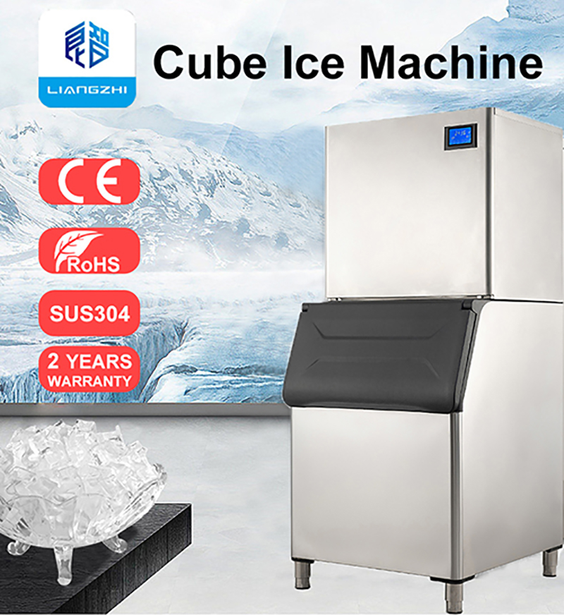 300kg 500kg 1000kg Electric Current Direct Cube Ice Maker Machine for Cold Drink Shop