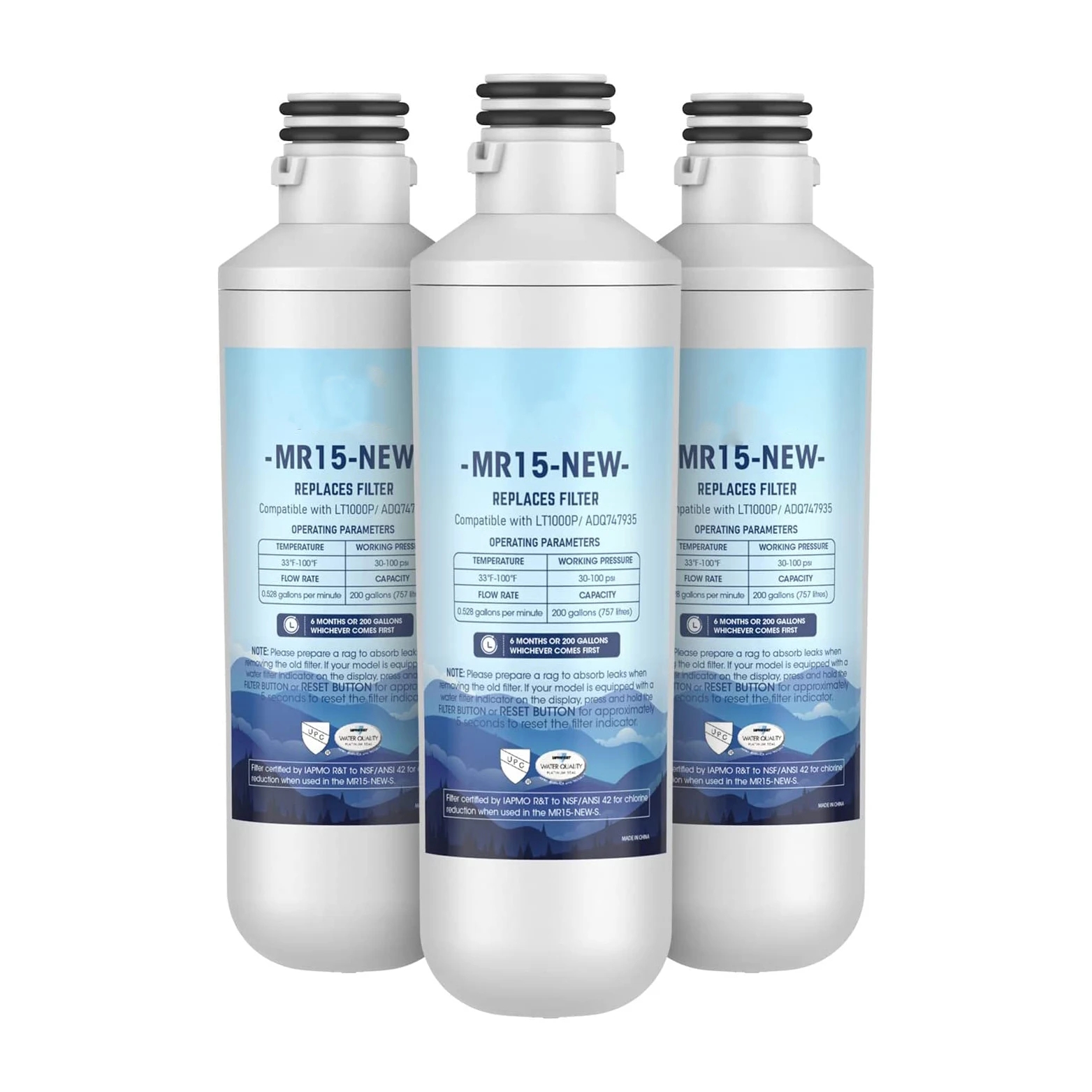 LT1000PC ADQ747935 MDJ64844601 NSF Certified Refrigerator Water Filter Replacement
