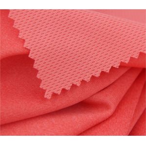 China Running Apparel Interlock Knit Fabric Honeycomb Mesh Moisture Absorption on sale