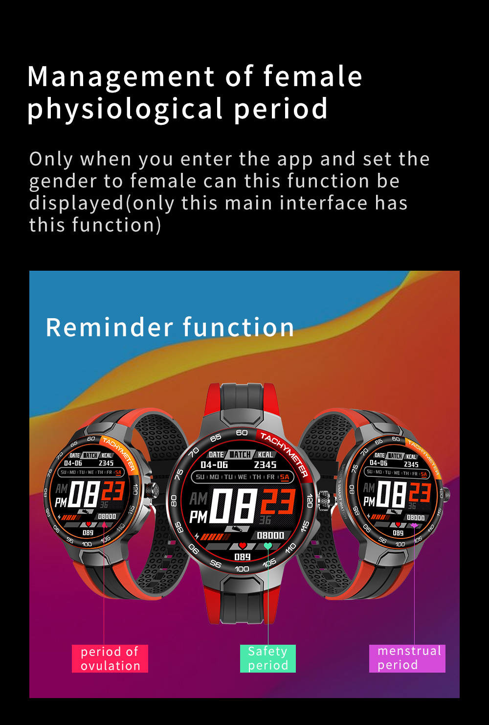 Full Touch Smart Wearable Device Android Smartwatch Sleeping Blood Oxygen Monitoring