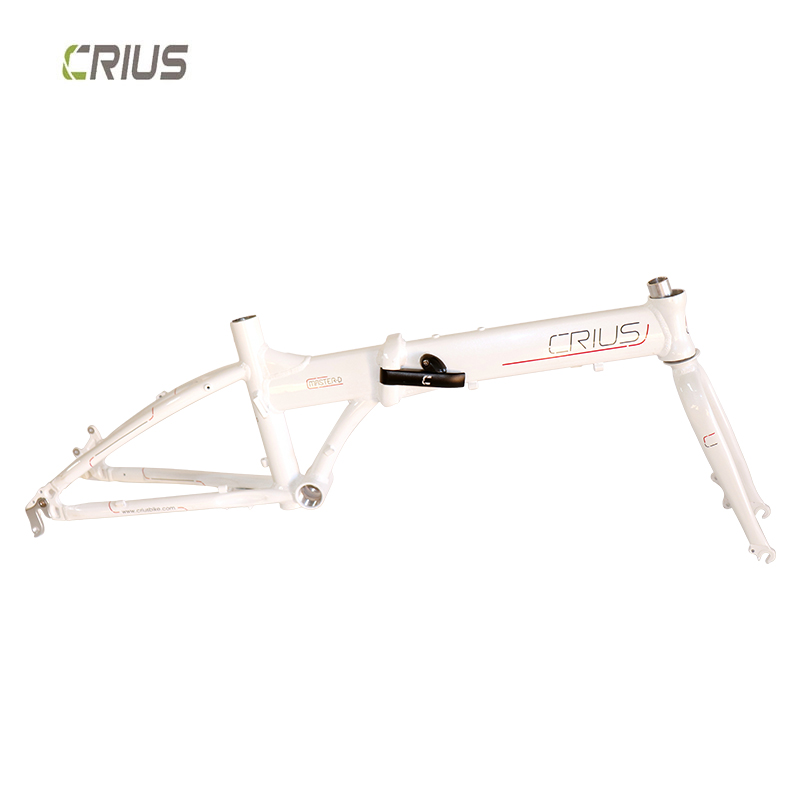 20" Aluminum Alloy Folding Bike Frame with Gloss Surface Processing Mode Suitable