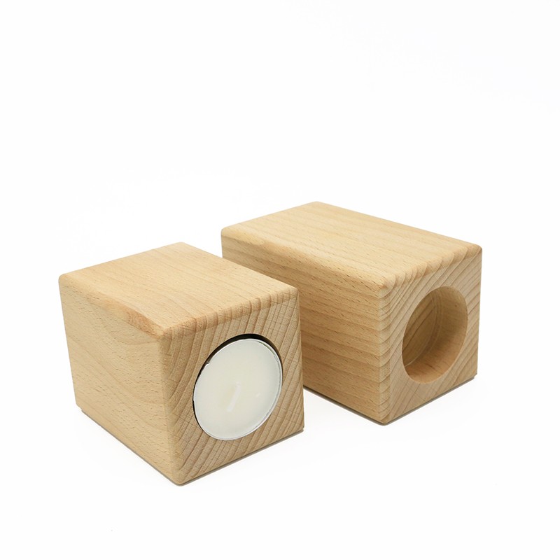 Wooden Candle Tea Light Holder Home Stable Decoration Wedding Party wooden candlestick Decor Furniture Candlelight Dinner