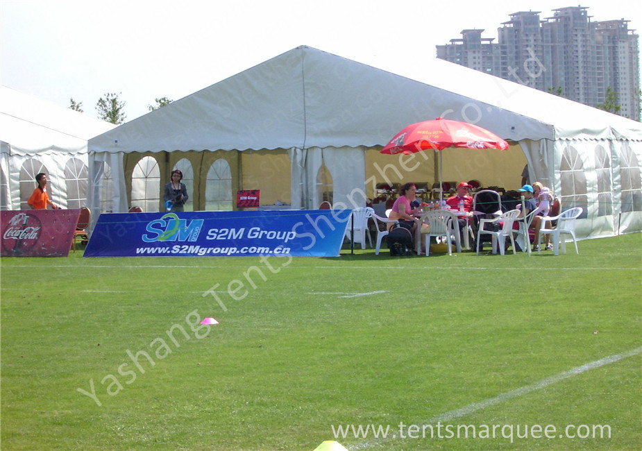 500 Seaters Custom White Outdoor Event Tent , Corporate Event Tent Marquee