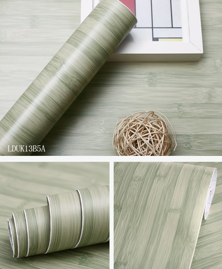 Modern Apartment Wallpaper Vintage Wood Grain Design with Self Adhesive Backing