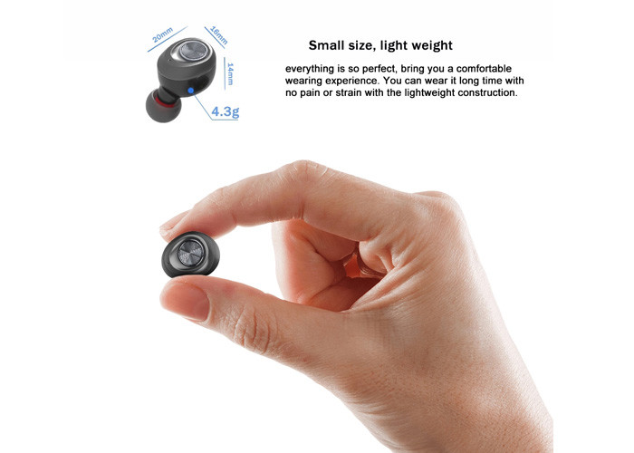 Compatible Ture Wireless Stereo Earbuds , Mini Size Wireless Bluetooth Earbuds