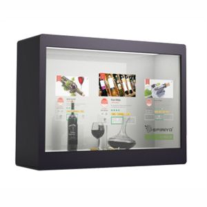 44 Inch Transparent Lcd Refrigerator , Vending Machine With Lcd Screen