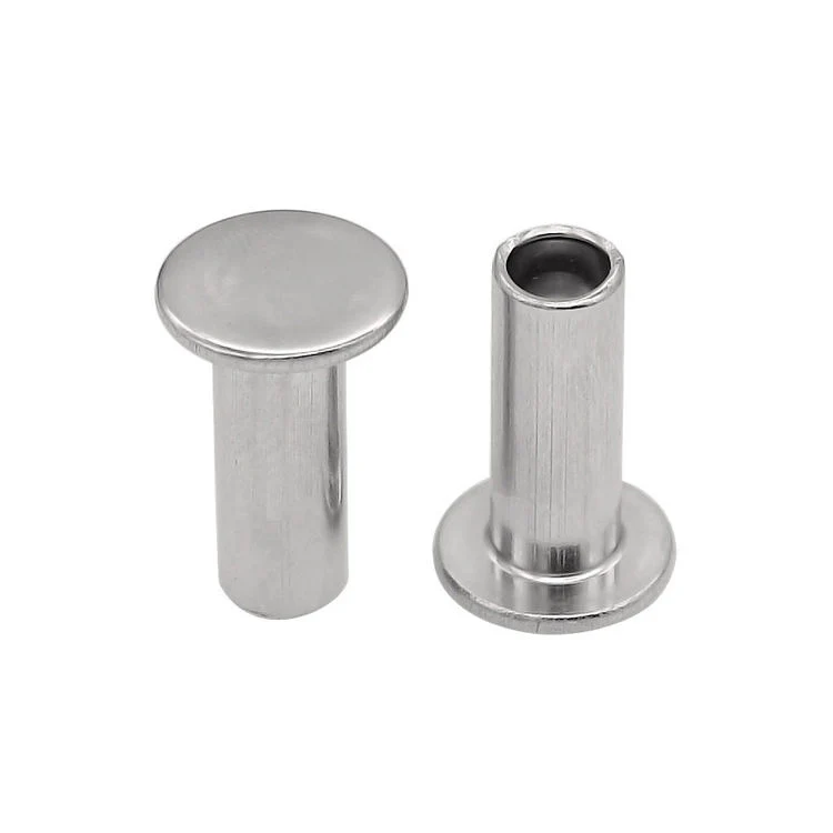 Stainless Steel Flat Head Half Rivet DIN6792