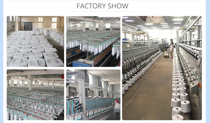 Raw White Dyed Sinopec Yizheng Fiber Polyester Staple Yarn 40S/2 40S Polyester Textured Yarn