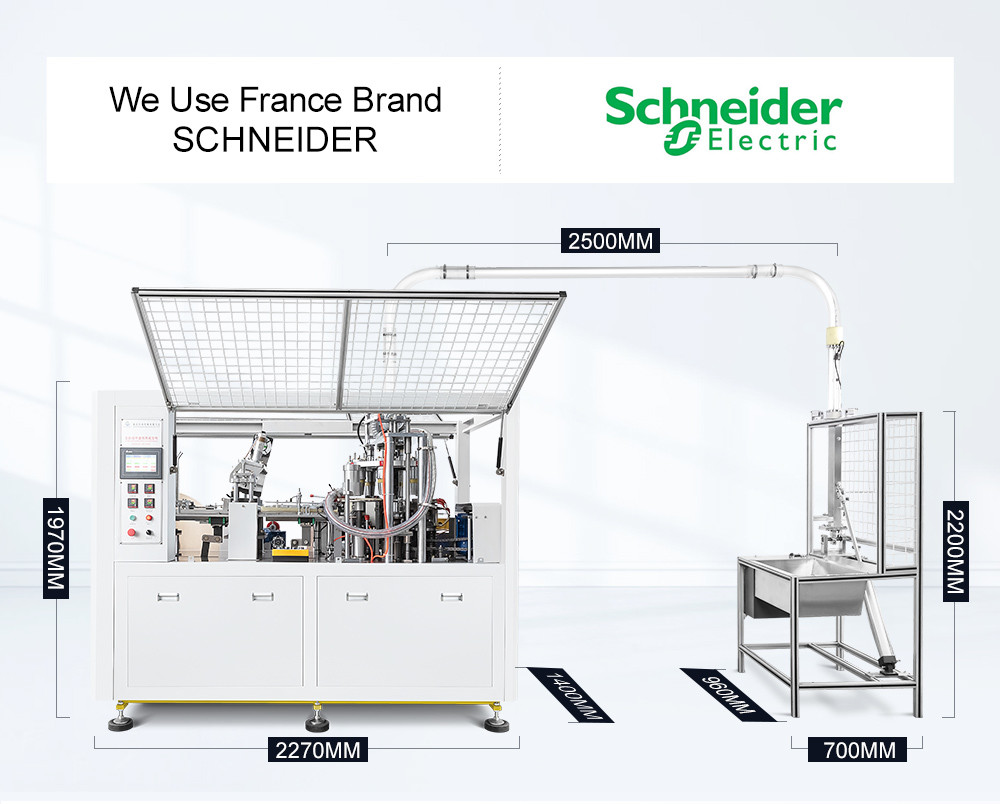 Disposable Paper Cup Molding Machine PE Coated 70pcs/Min 50HZ