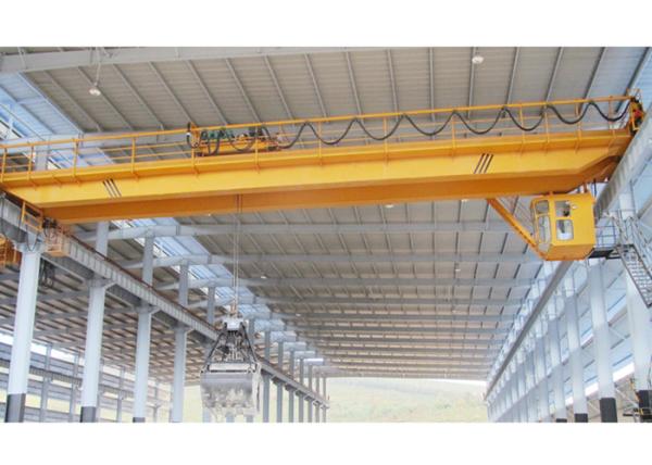 QZ Series Grab Bucket Overhead Bridge Crane Double Girder With Trolley ISO