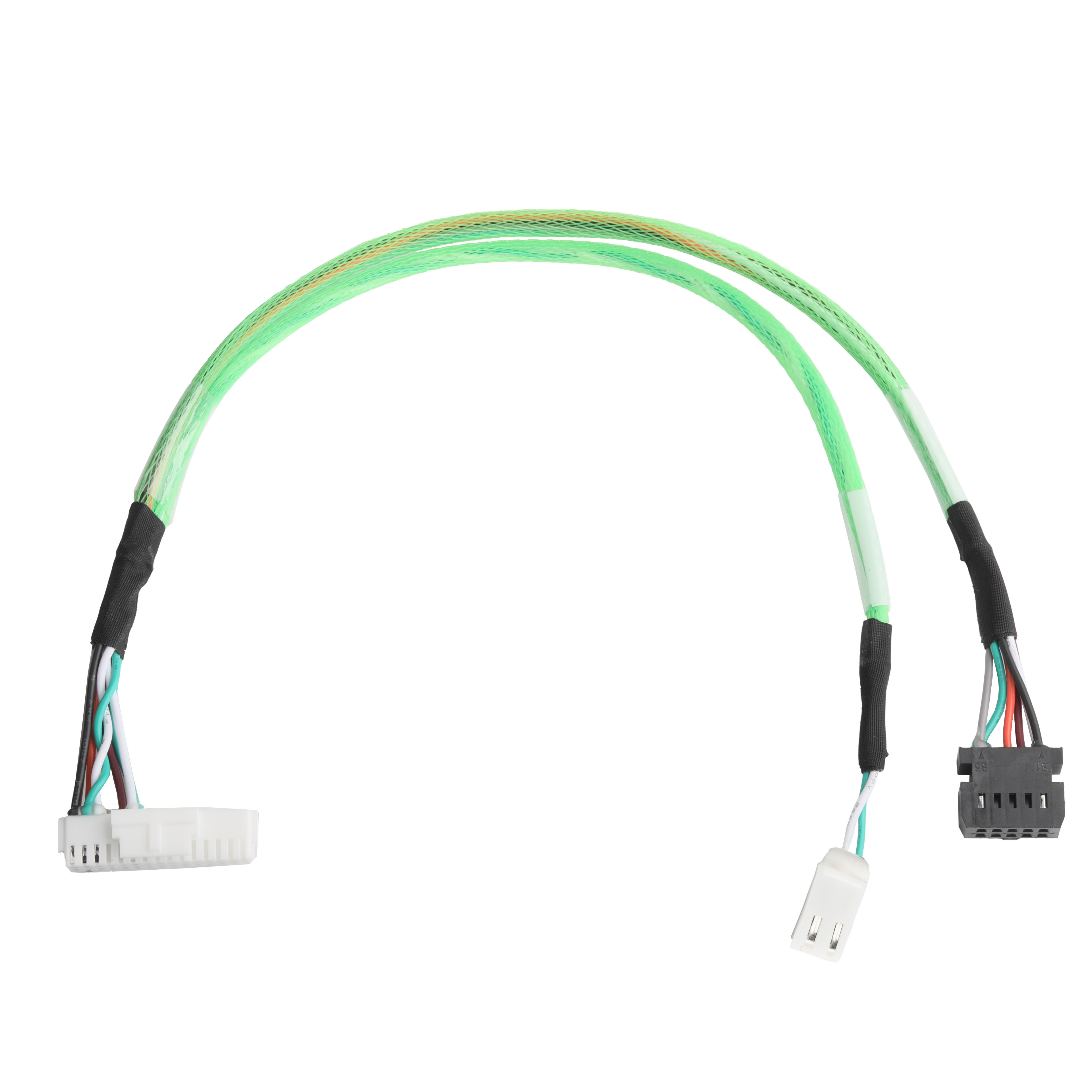 LVDS CABLE LHE PHSD-T/PHB-T 30P To A2545 And LHE VH-T Green 24AWG Cable OEM / ODM
