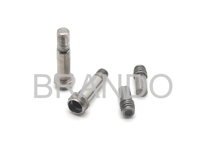Mixed Mental Pneumatic Solenoid Valve Stem NBR Movable Core 3 / 2 Way