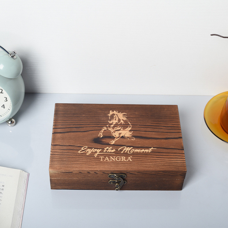 Customizable Spanish Cedar Matte Finish Wood Cigar Storage Box Set for Electronics and Cigars
