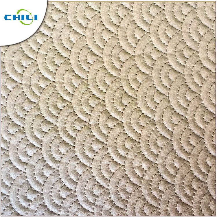 Waterproof PVC Leather Fabric , PVC Synthetic Leather Chili Brand Reliable