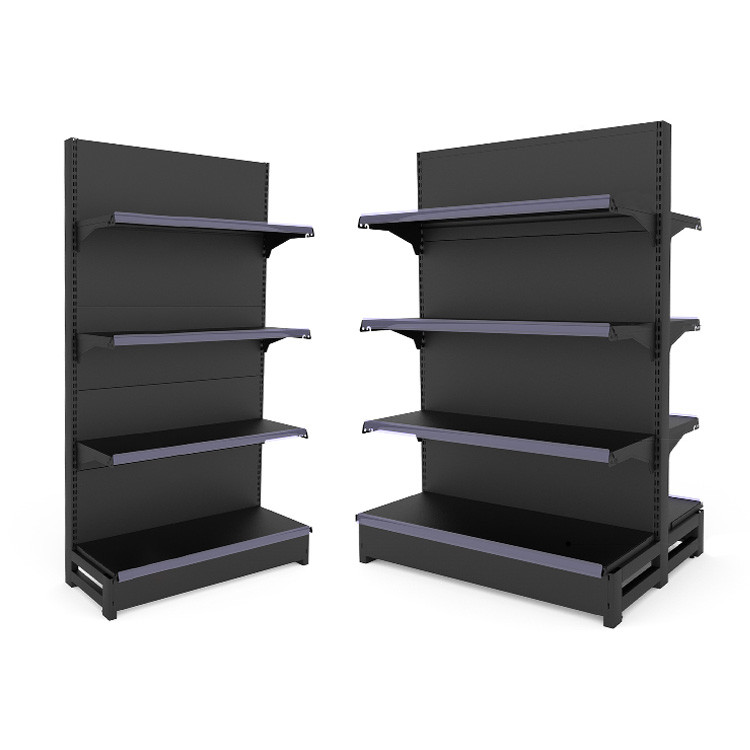 Metal Gondola Display Shelving Supermarket Convenience Store Retail Wall Shelving