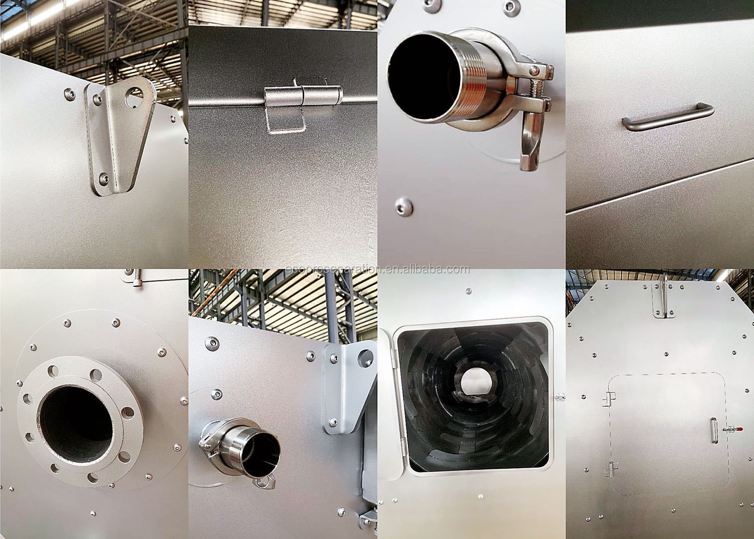 0.75kw Internally Fed Rotary Drum Screen For Wastewater Treatment 1000Kg Weight