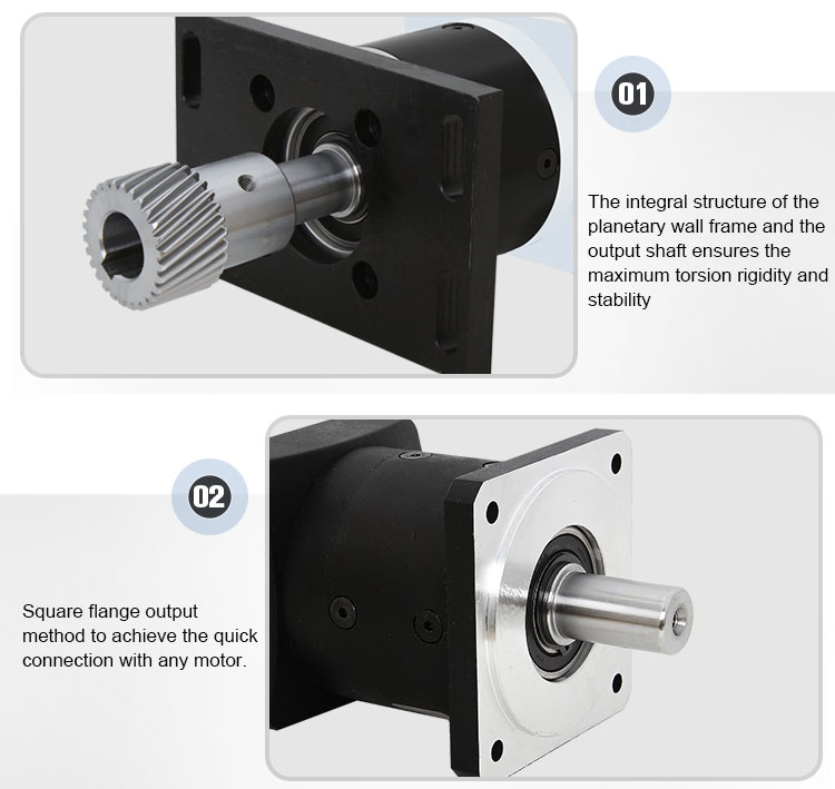 8.5-680nm Output Torque High Precision Helical Gearbox Planetary Reducer for Construction Works