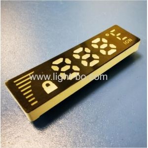 Ultra Thin Customized White Color 7 Segment LED Display Common Anode For