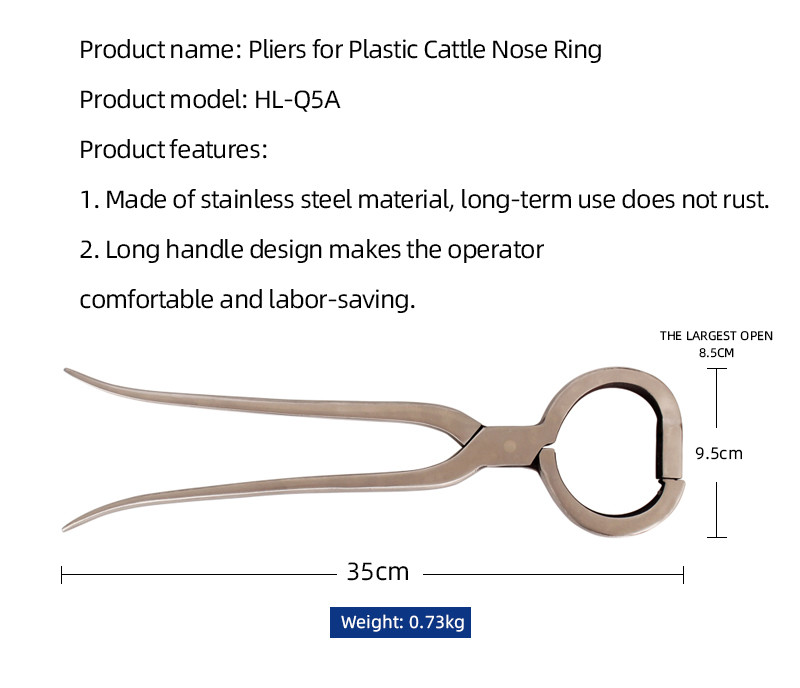 Rust Resistant Bull Nose Ring Installation Forceps From For Medical
