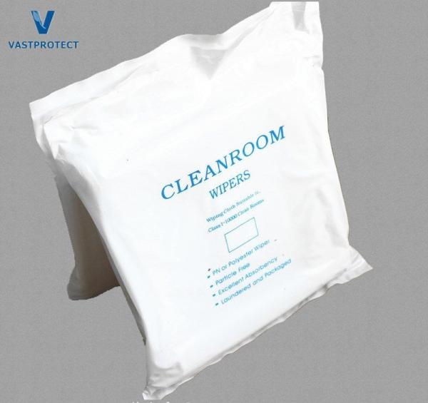 100% Polyester Microfiber Cleanroom Wipers for Electronic Industrial in Computer