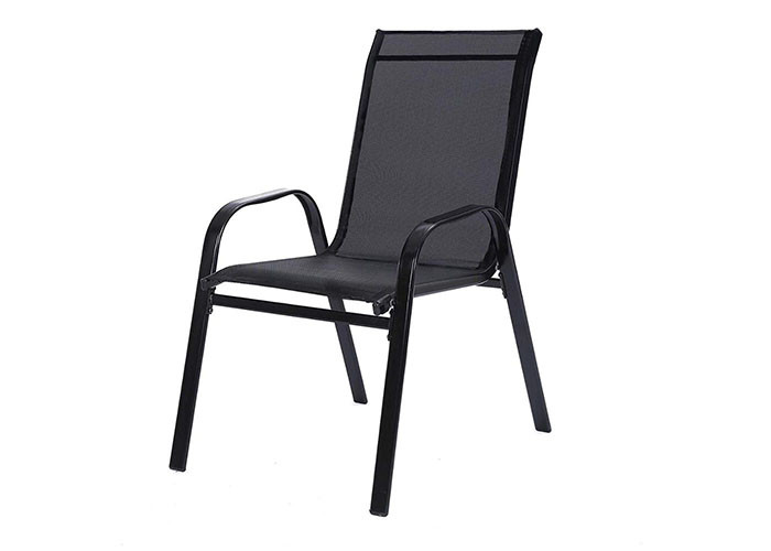 Portable Textilene Stacking Garden Chairs For Outdoor And Indoor