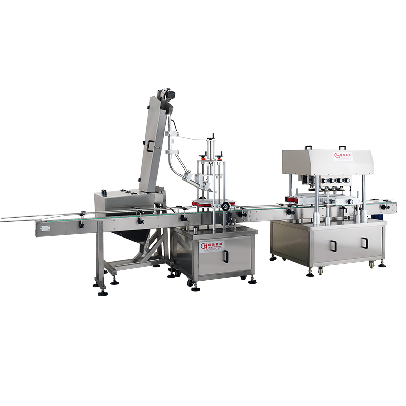 Fully Automatic Linear Capping Machine for Metal Threaded Bottles Easy to and Maintain