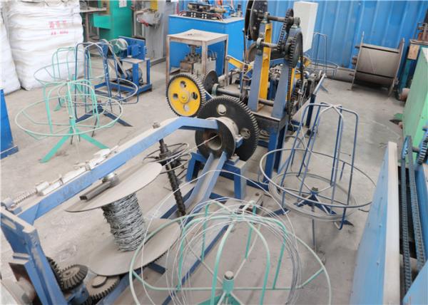 Stainless Steel Wire Barbed Wire Making Machine Compact Structure Saving