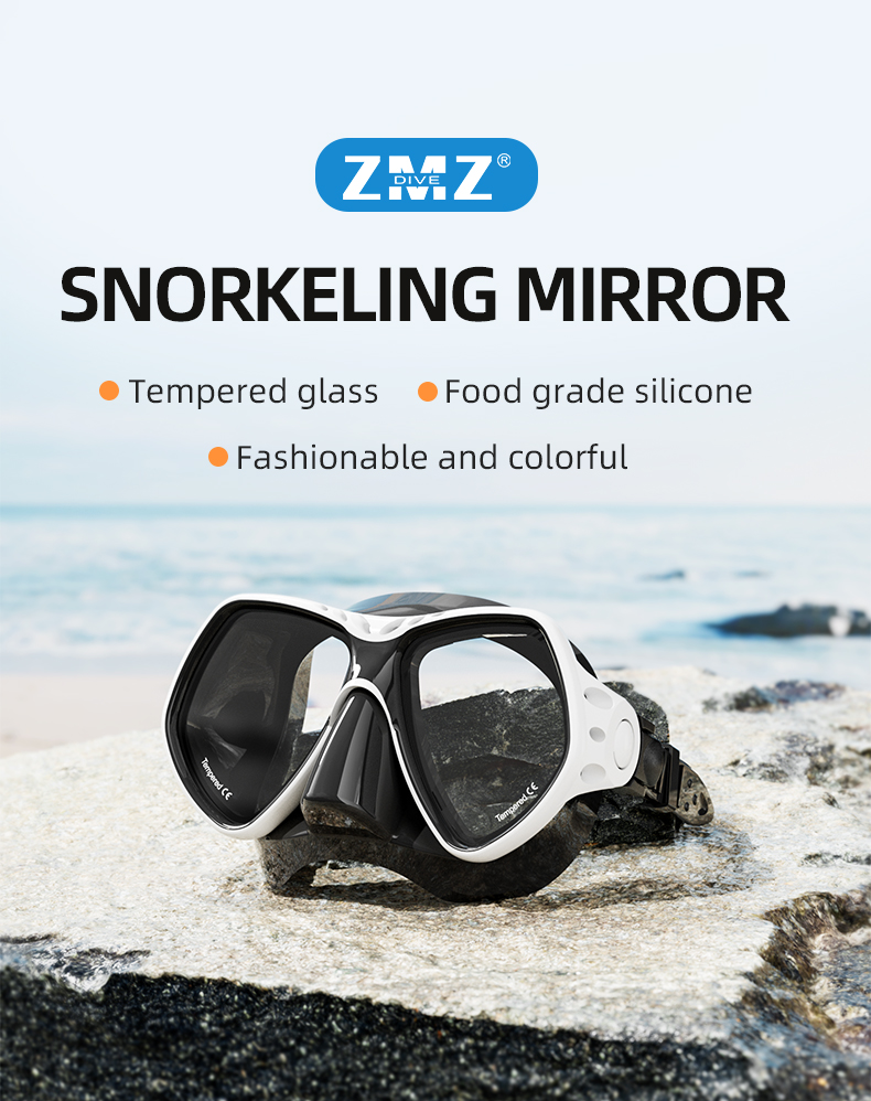 Men'S Scuba Goggles And Snorkel Diving Mask Custom Color