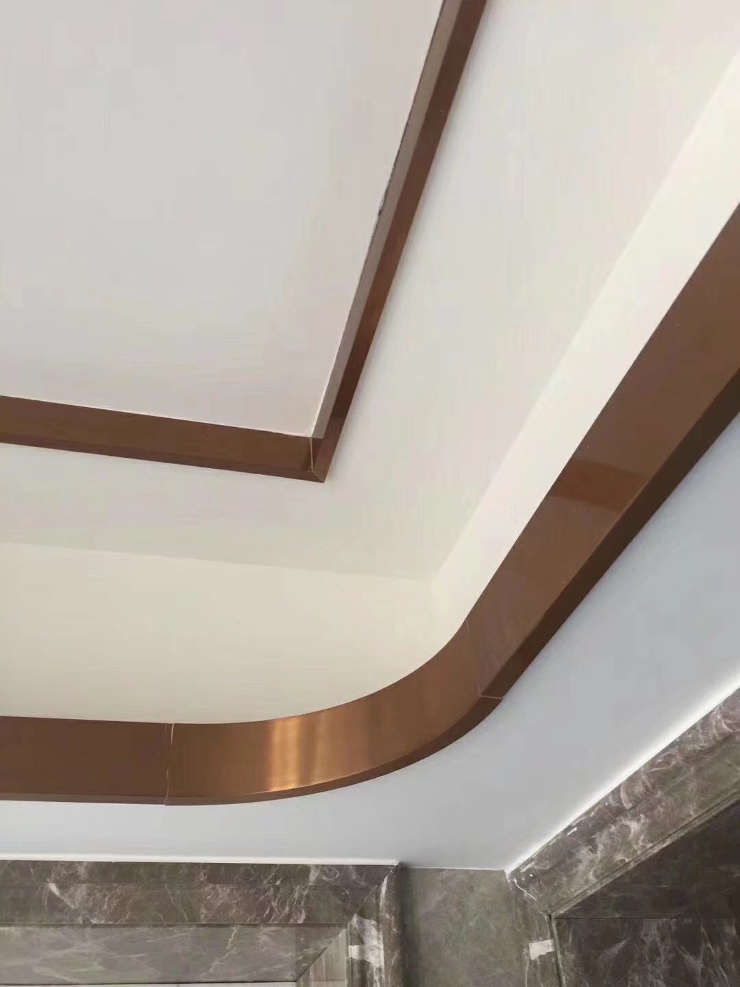 rose gold mirror stainless steel C channel for ceiling metal profile and wall tile trim