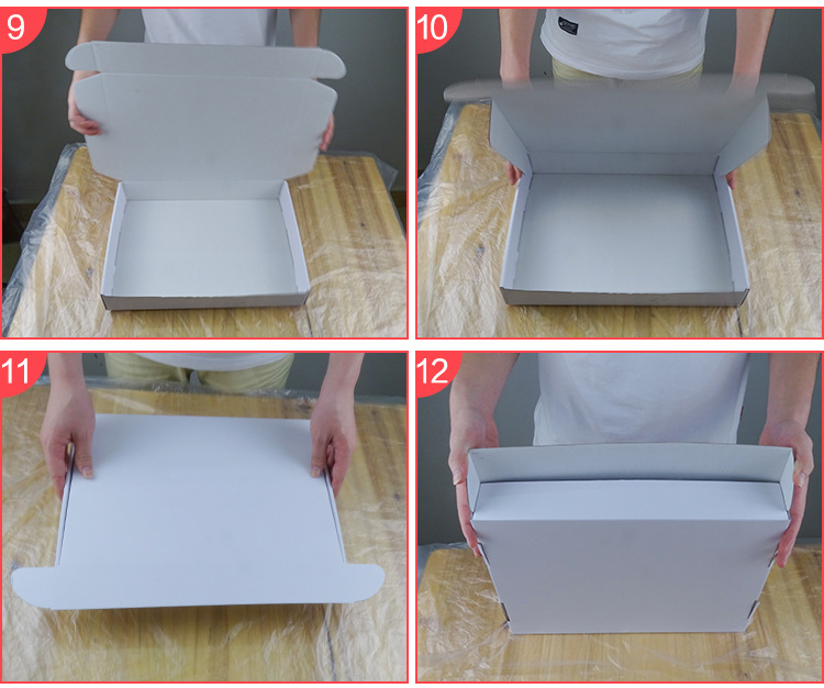 Ultraportable Mailer Paper Box Cosmetic Packaging Thickened Collapsible