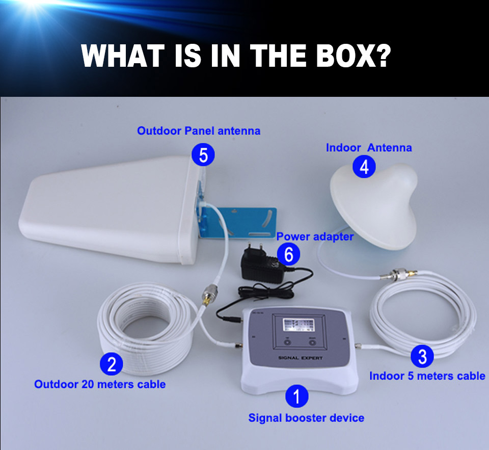 70dB Dual Band Repeater 900MHz 1800MHz 4G GSM LTE Signal Booster