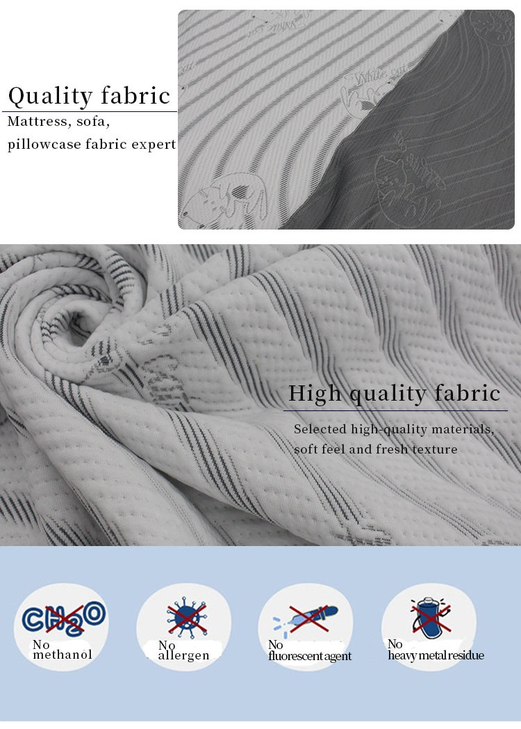 100% Bamboo Jacquard Knitted Fabric Mattress Pillow Quilted Home Textile