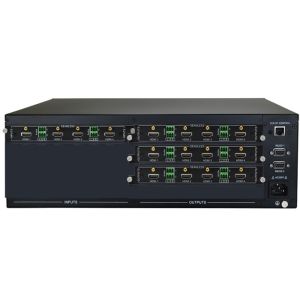 China Modular 4x12 Video Matrix Switcher With IR Ethernet RS232 Control on sale