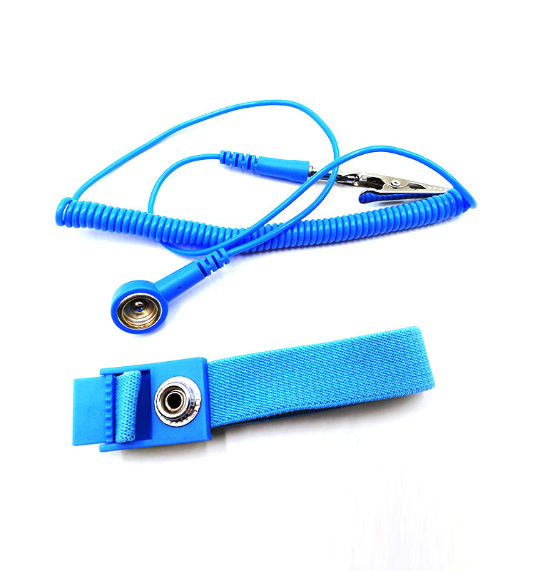 Dual Cord Metal Conductive Esd Wrist Strap Adjustable Custom Bracelet