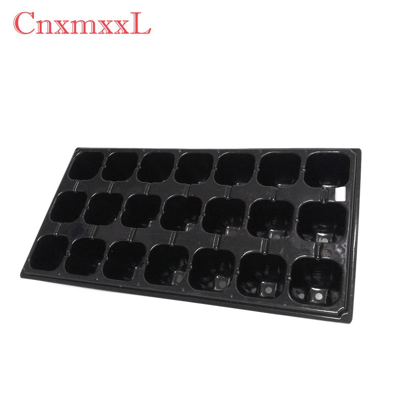 Floor Bough Pot PS PVC Black Plastic Seedling Tray With Dome For Microgreens