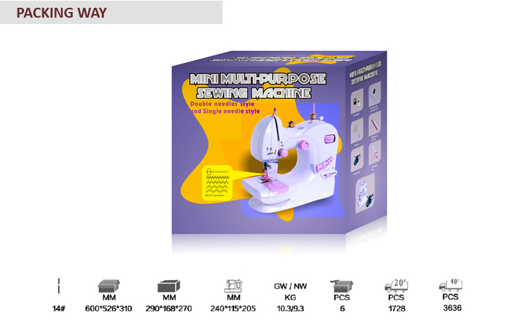 Top Selling Rustic Sewing Machine Battery Powered with Online Support After Service