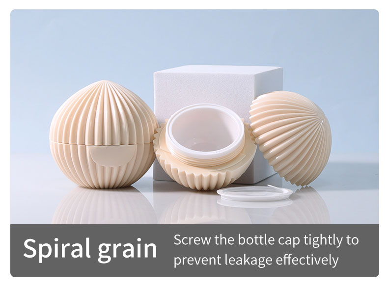 Sphere Shape Custom Cosmetic Packaging 50g 75g Plastic Container For Cream