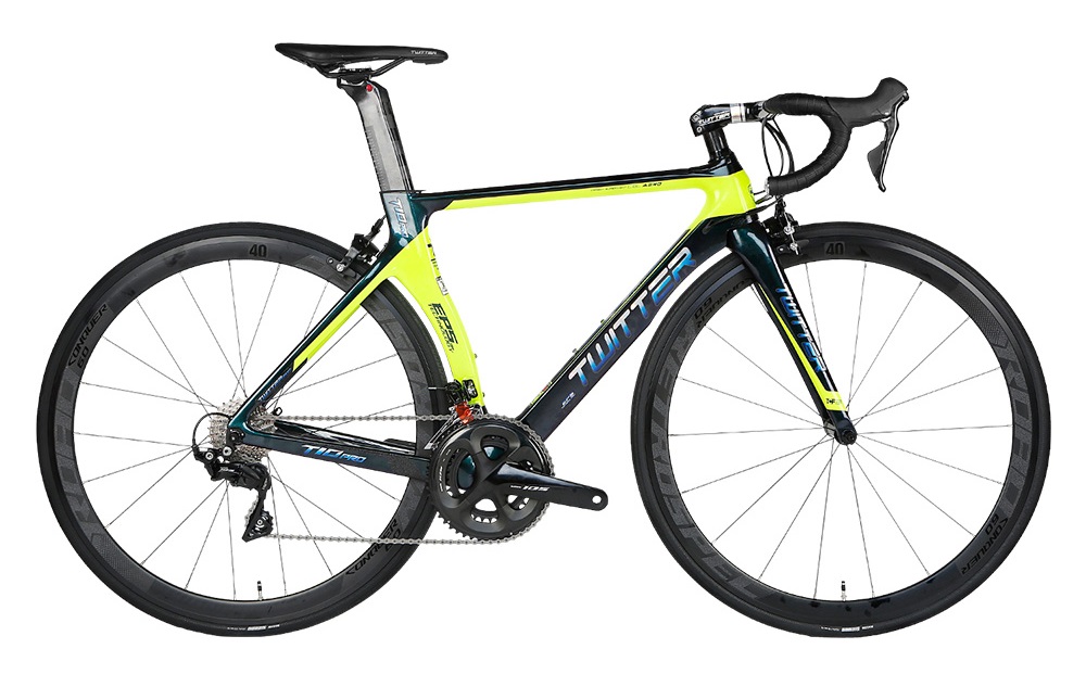 Black Aluminum Road Bike 700C Wheel Size 14kg Single Gross Weight
