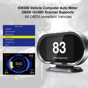  FCC ROHS Konnwei KW206 OBD2 HUD Heads Up Display with 3.5inch TFT Manufactures