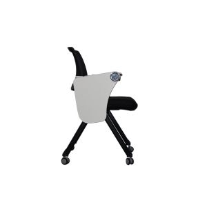 Meeting Room Backrest Mesh Training Chair With Foldable Writing Table