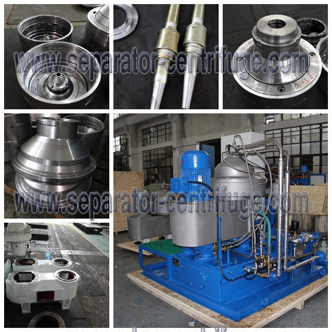 Disc Solid - Liquid-liquid Centrifugal Separator self cleaning Industry Marine Oil Separator