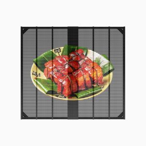 China High Definition P2.6 4000-4500cd 500*1000mm Led Grid Screen Full Color Window Transparent Advertising Translucent Led Grid Screen Display on sale China High Definition P2.6 4000-4500cd 500*1000mm Led Grid Screen Full Color Window Transparent Advertising Translucent Led Grid Screen Display on sale