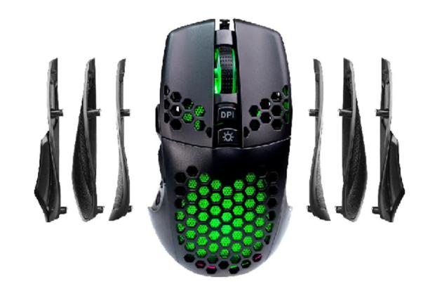 Adjustable 8000DPI in 5 Levels Keyboards Mouse Combos 58g 128*78*42MM 9D