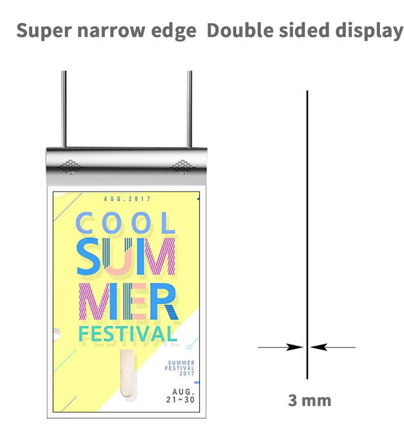 55 Inch 1080p Android Transparent LCD Display Transparent Digital Signage OLED Display Double Sided