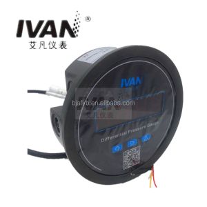 Temperature Compensation Digital Differential Pressure Gauge F3S2 with Alarm LED