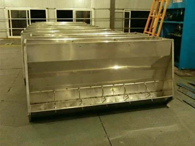 High Toughness Automatic Hog Feeder , Double Sided Pig Feeder 2 Meters