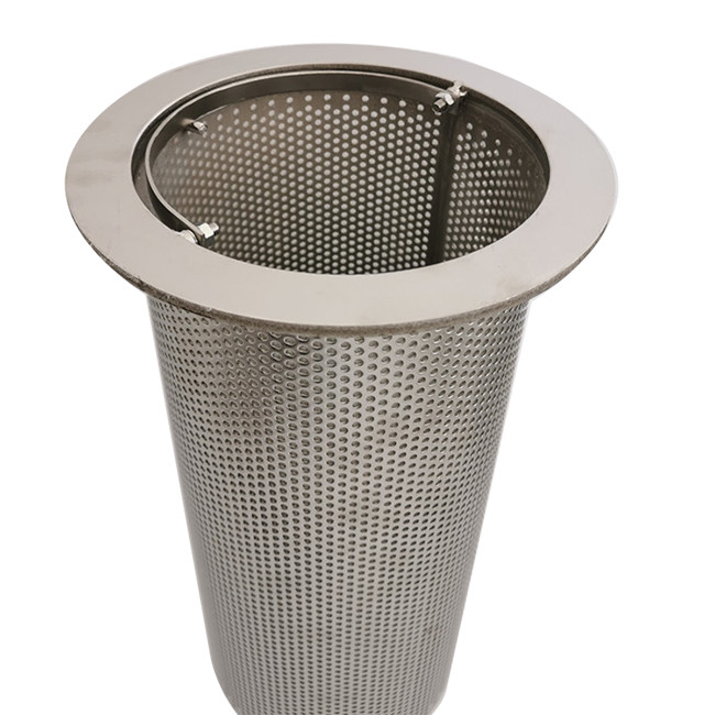 Durable Wire Mesh Filter Cylinder , SS 304 316 316L Perforated Filter Tube Cartridge
