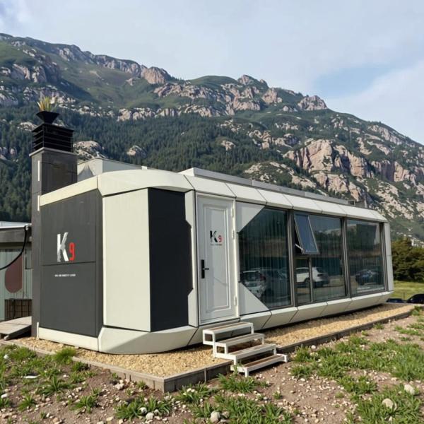 Novel Mobile Homes In Capsule Design Fast-construction Steel Frame With