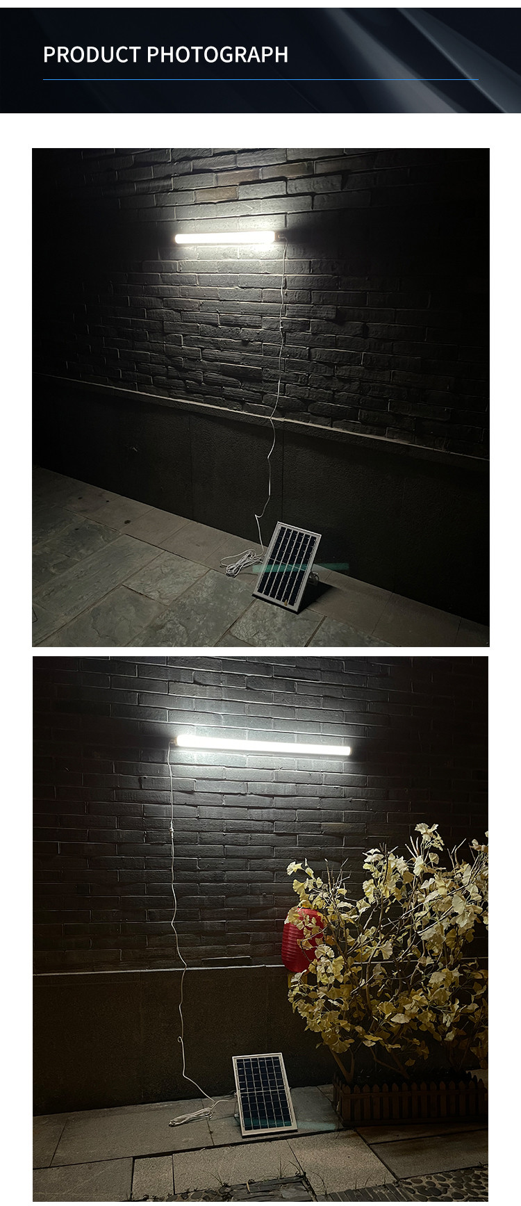 Lightning Protection 120cm Solar Panel Tube Light Fluorescent 10A Panel